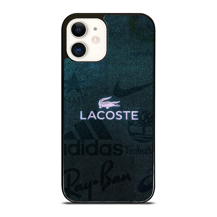 LACOSTE ADIDAS NIKE LOGO iPhone 12 Case Cover