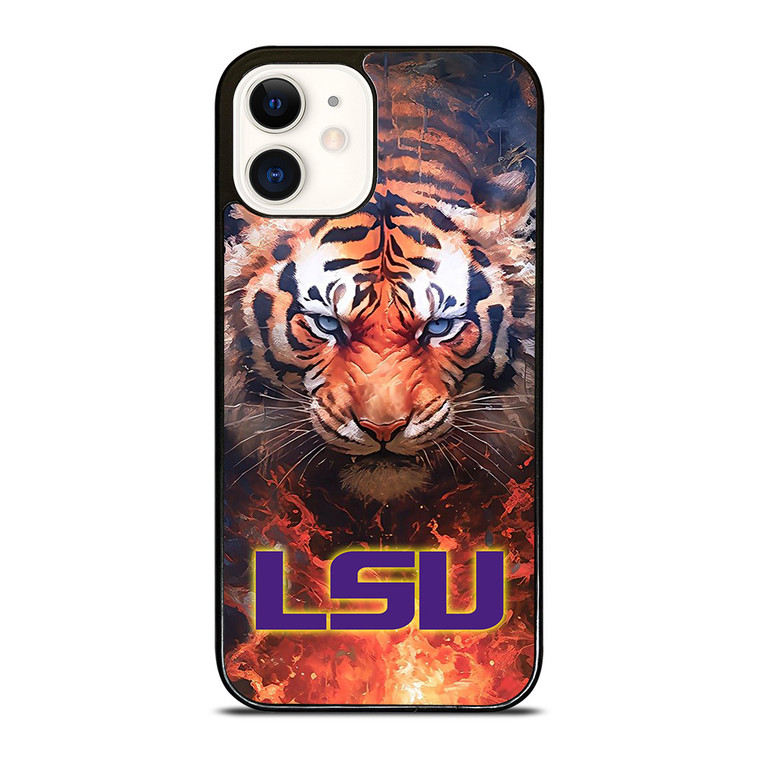 LSU TIGERS LOGO LOUISIANA STATE UNIVERSITY ICON iPhone 12 Case Cover