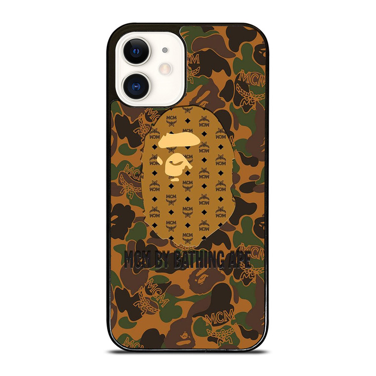 MCM BY BATHING APE CAMO iPhone 12 Case Cover