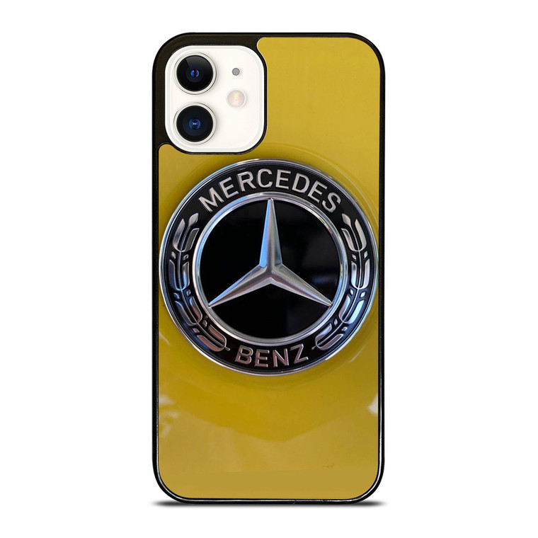 MERCEDES BENZ CAR LOGO YELLOW ICON iPhone 12 Case Cover