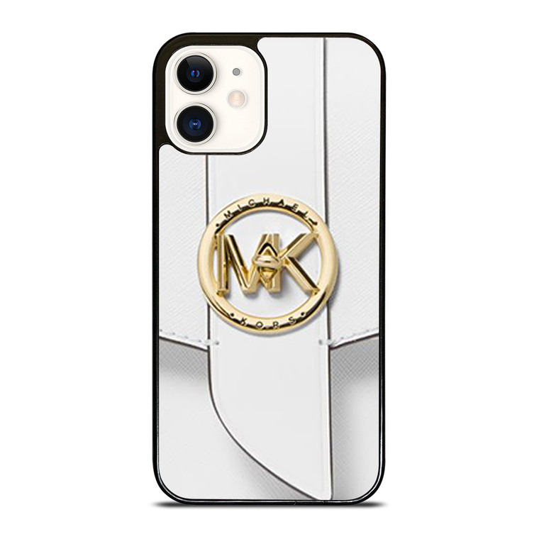 MICHAEL KORS LOGO MK WHITE HAND BAG EMBLEM iPhone 12 Case Cover