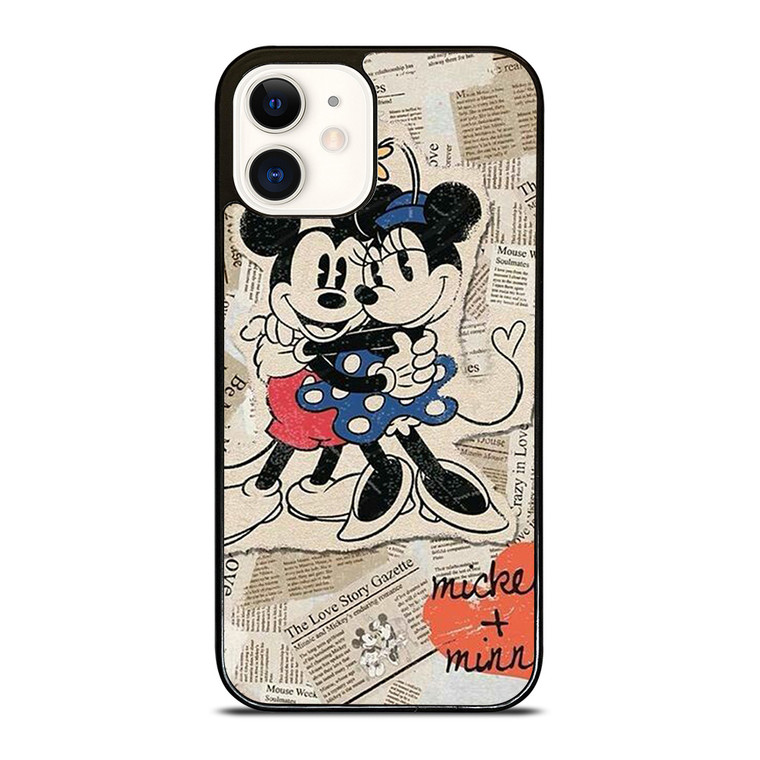 MICKEY MINNIE MOUSE RETRO DISNEY iPhone 12 Case Cover