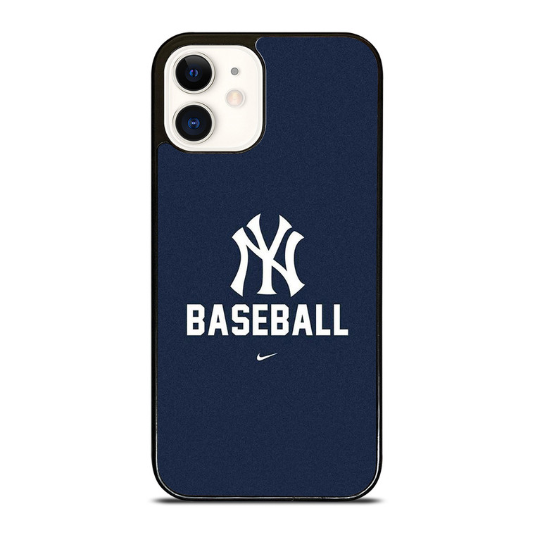 NEW YORK YANKEES NY NIKE LOGO BASEBALL TEAM iPhone 12 Case Cover