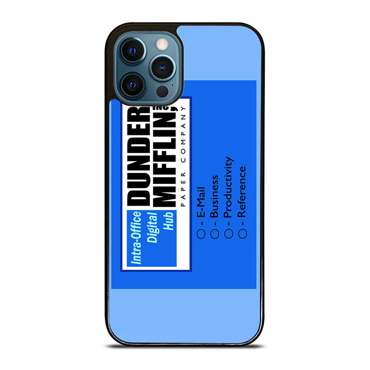 DUNDER MIFFLIN INTRA OFFICE DIGITAL HUB LOGO iPhone 12 Pro Max Case Cover