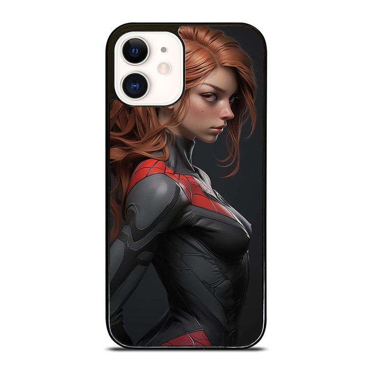 SEXY CARTOON SPIDER GIRL MARVEL COMICS iPhone 12 Case Cover