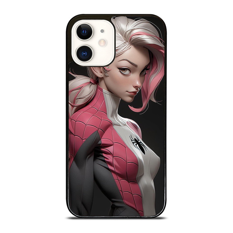 SEXY SPIDER GIRL MARVEL COMICS CARTOON iPhone 12 Case Cover