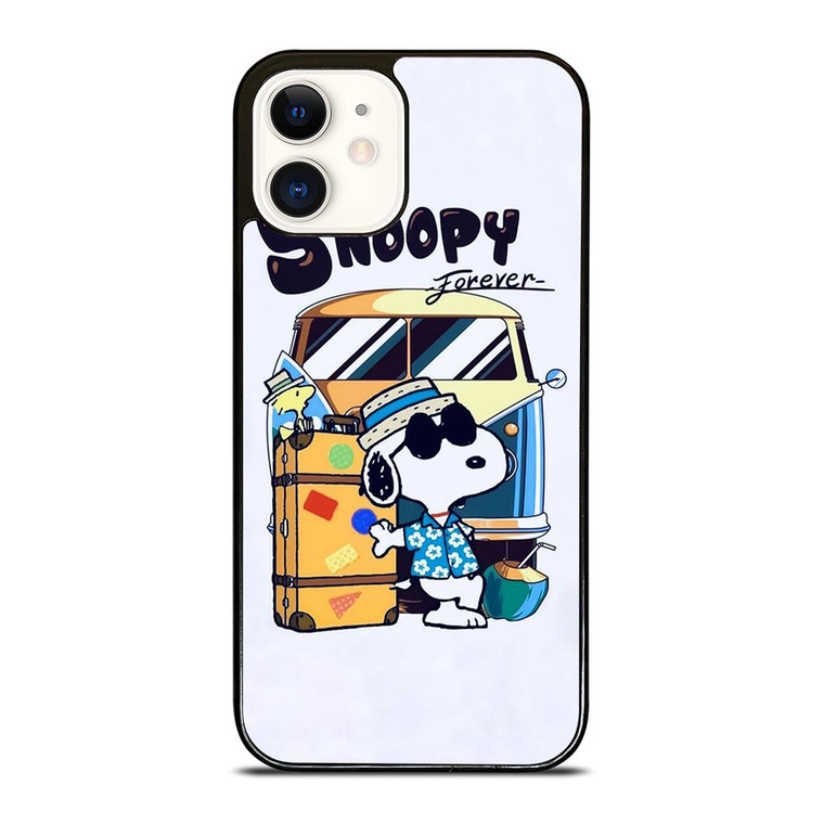 SNOOPY THE PEANUTS CHARLIE BROWN CARTOON FOREVER iPhone 12 Case Cover