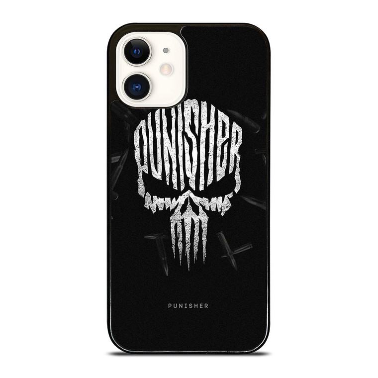 THE PUNISHER SKULL LOGO FRANK CASTLE MARVEL iPhone 12 Case Cover THE PUNISHER SKULL LOGO FRANK CASTLE MARVEL iPhone 12 Case Cover