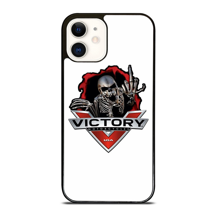 VICTORY MOTORCYCLE SKULL USA LOGO iPhone 12 Case Cover