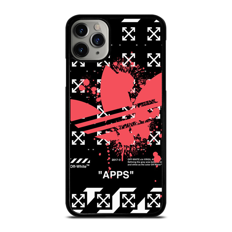 OFF WHITE X ADIDAS RED iPhone 11 Pro Max Case Cover