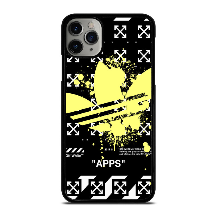 OFF WHITE X ADIDAS YELLOW iPhone 11 Pro Max Case Cover