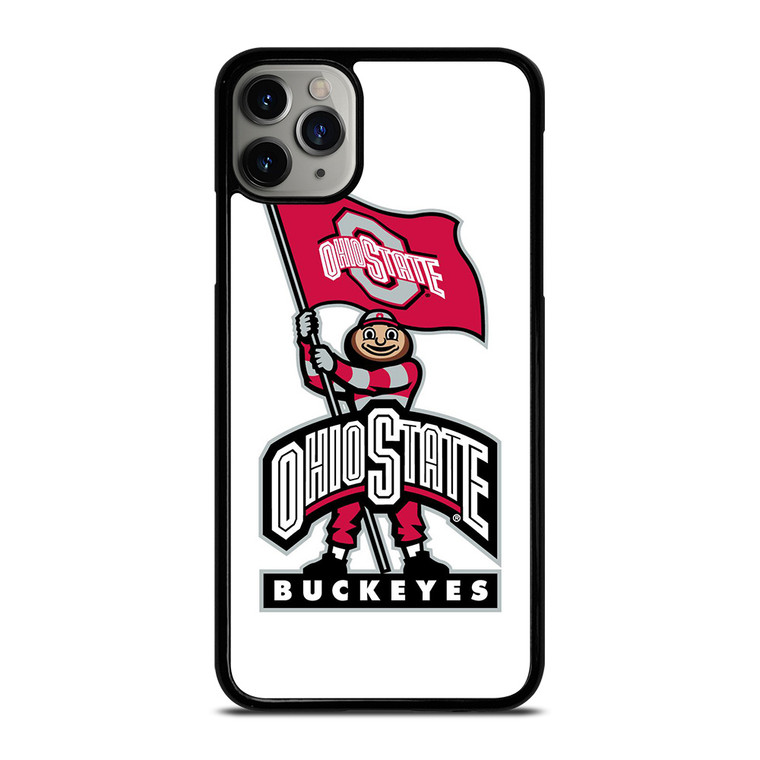 OHIO STATE BUCKEYES LOGO FOOTBALL MASKOT iPhone 11 Pro Max Case Cover