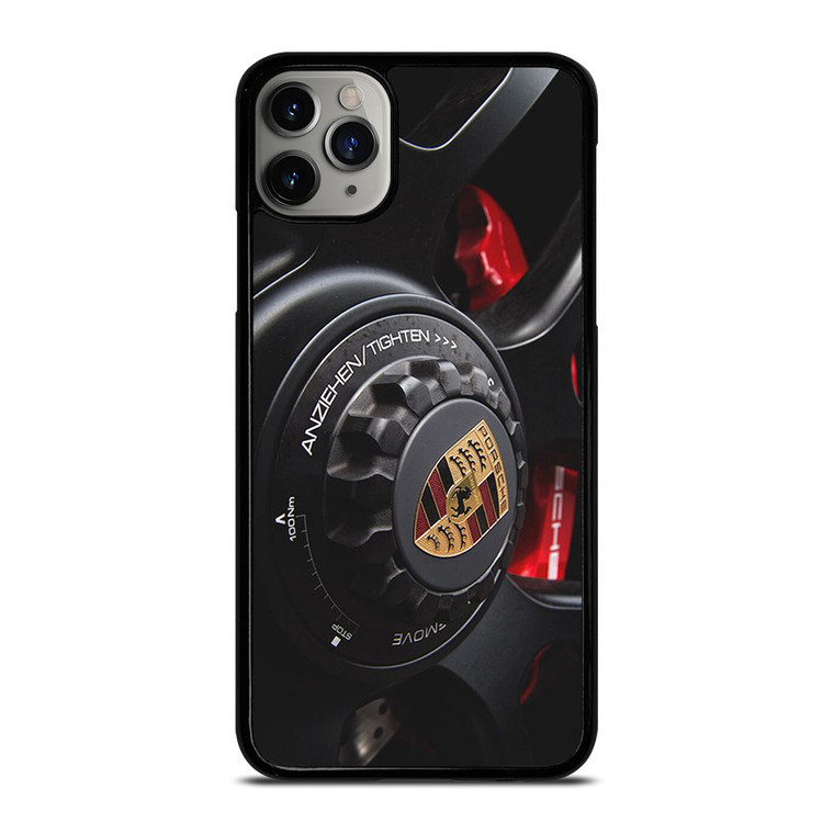PORSCHE CAR LOGO WHEEL ICON iPhone 11 Pro Max Case Cover