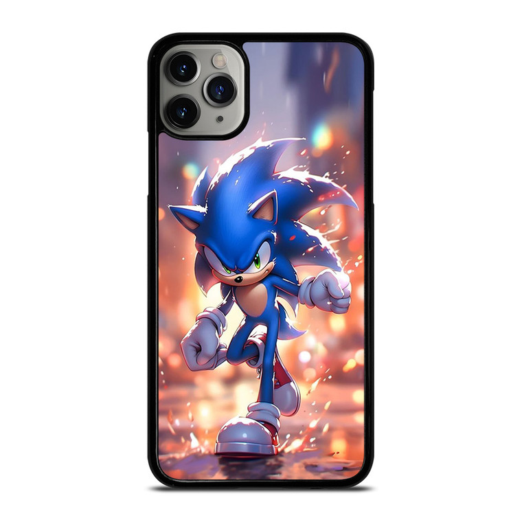 SONIC THE HEDGEHOG ANIMATION RUNNING iPhone 11 Pro Max Case Cover