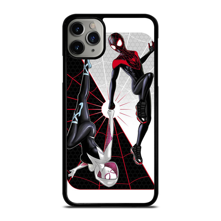 SPIDERMAN MILES MORALES SPIDER GWEN VERSE iPhone 11 Pro Max Case Cover