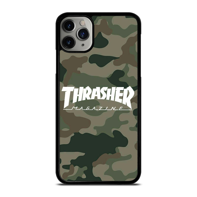 THRASHER SKATEBOARD MAGAZINE CAMO iPhone 11 Pro Max Case Cover