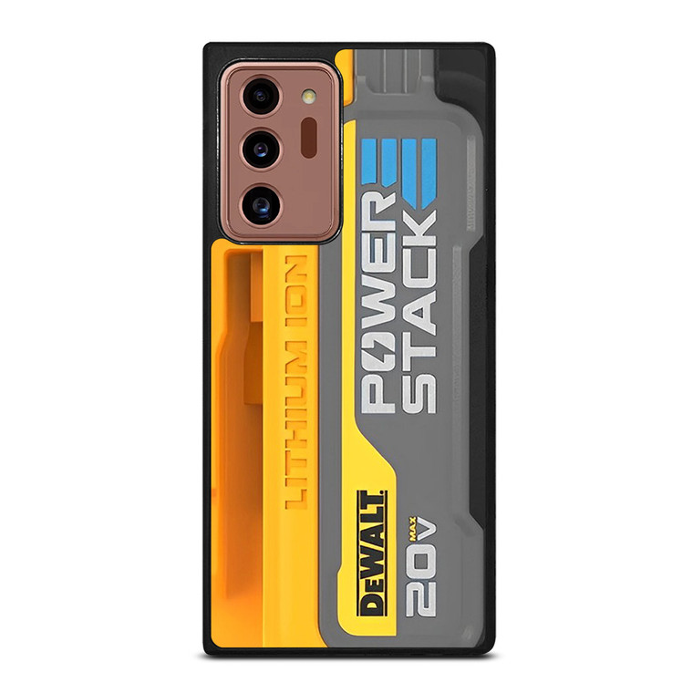 DEWALT LOGO LITHIUM ION BATTERY 20 V ICON Samsung Galaxy Note 20 Ultra Case Cover