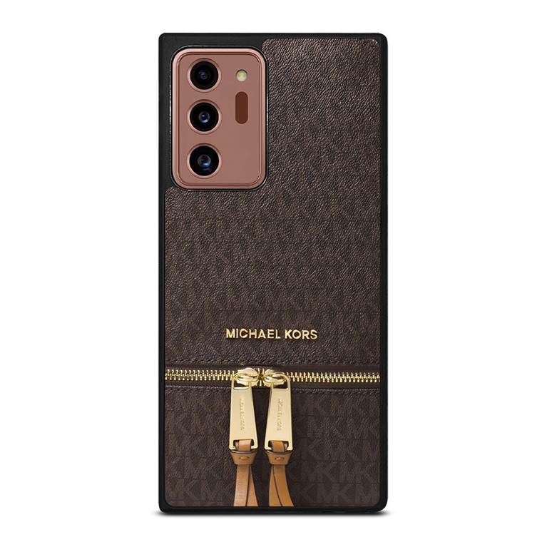 MICHAEL KORS MK LOGO BACKPACK BROWN BAG Samsung Galaxy Note 20 Ultra Case Cover