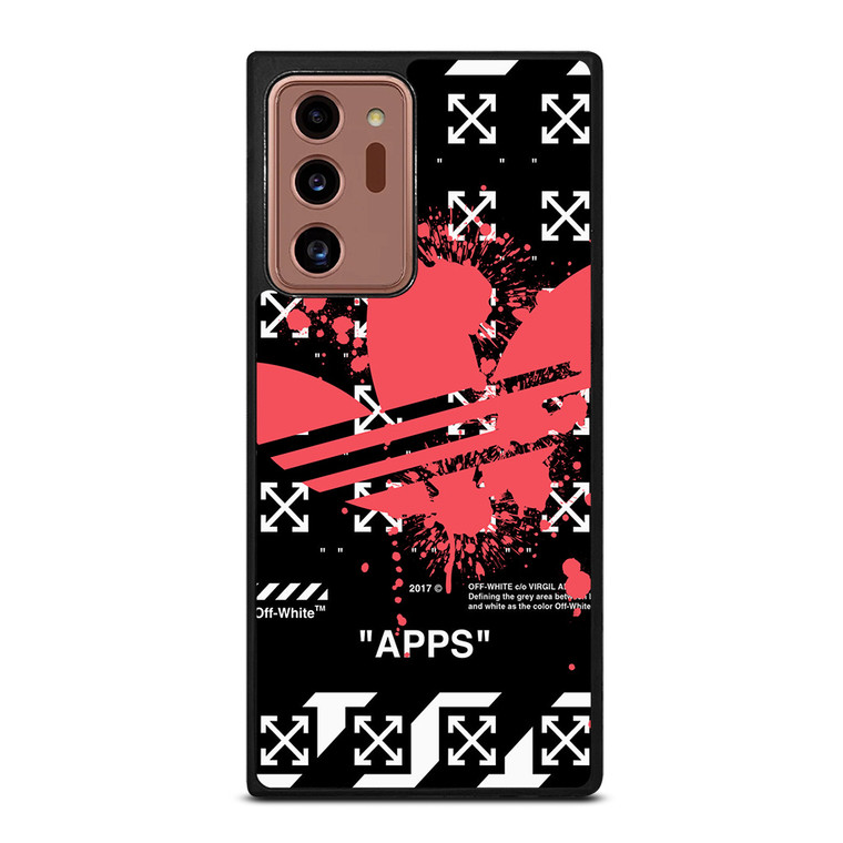 OFF WHITE X ADIDAS RED Samsung Galaxy Note 20 Ultra Case Cover