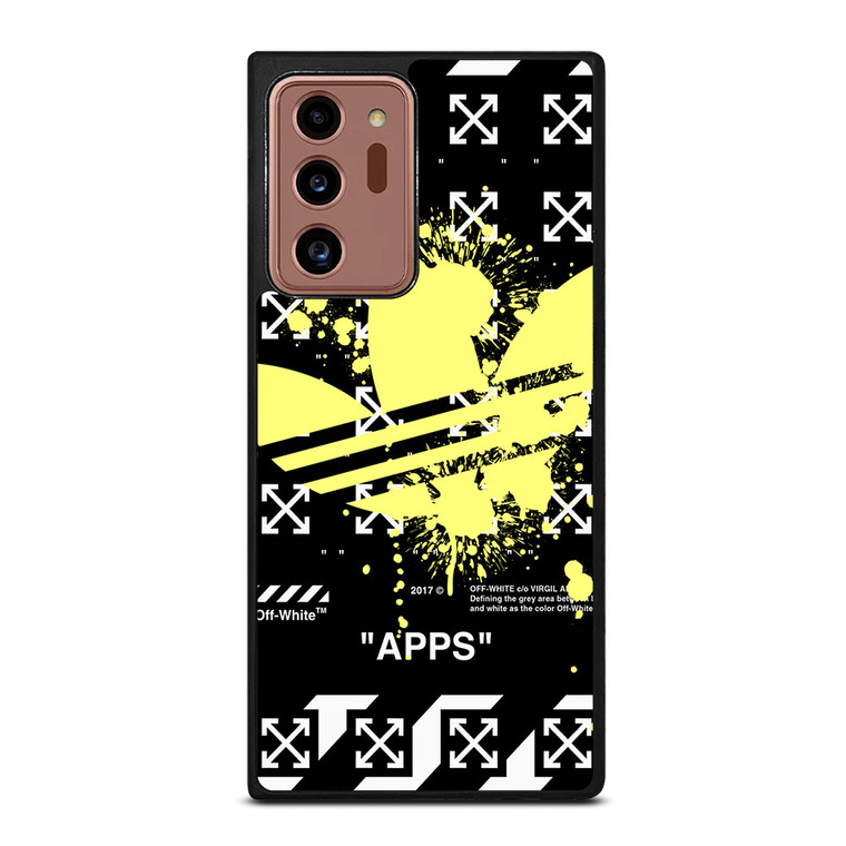 OFF WHITE X ADIDAS YELLOW Samsung Galaxy Note 20 Ultra Case Cover