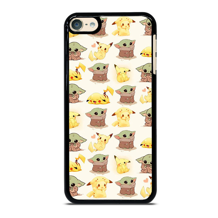 BABY YODA STAR WARS PIKACHU POKEMON iPod Touch 6 Case