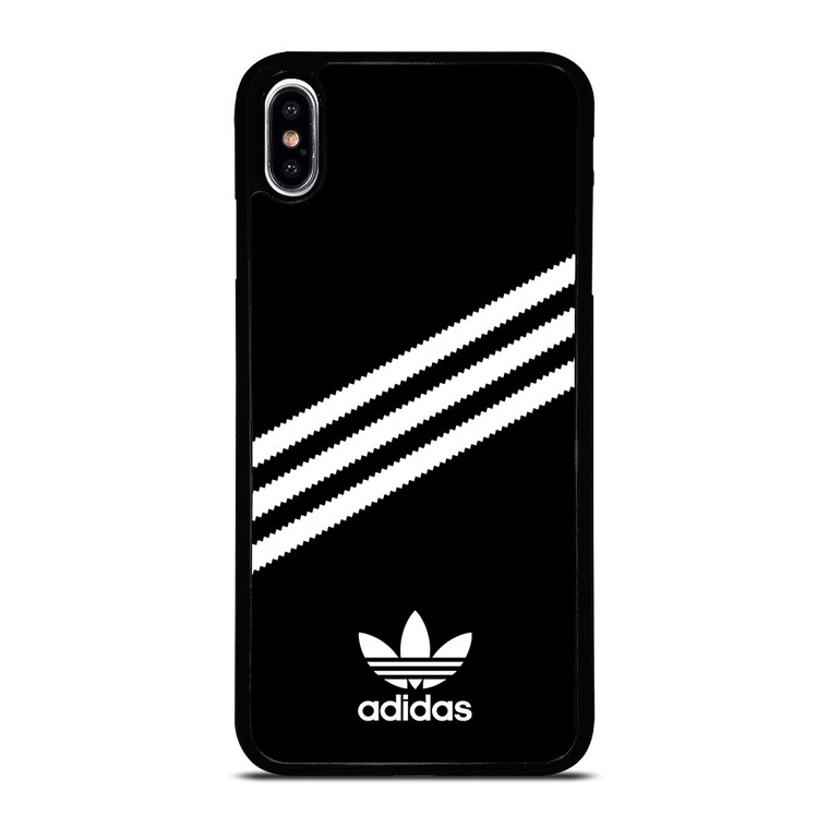 ADIDAS ORIGINALS STRIPES BLACK WHITE iPhone XS Max Case Cover