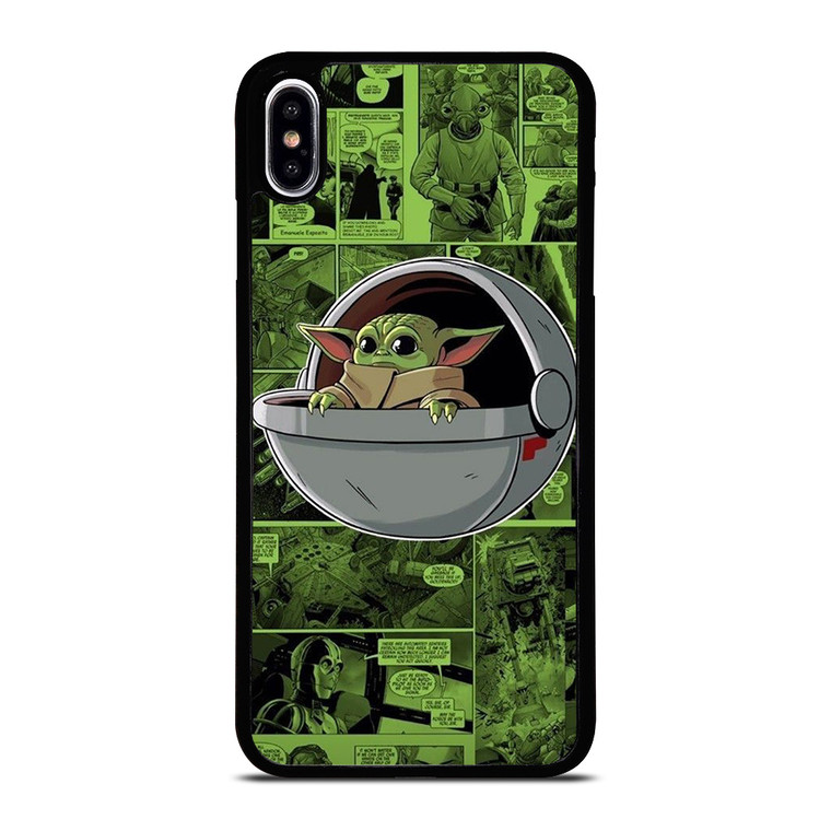 BABY YODA STAR WARS COMICS iPhone XS Max Case Cover