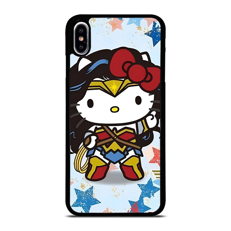 HELLO KITTY WONDER WOMAN KITTY iPhone XS Max Case Cover
