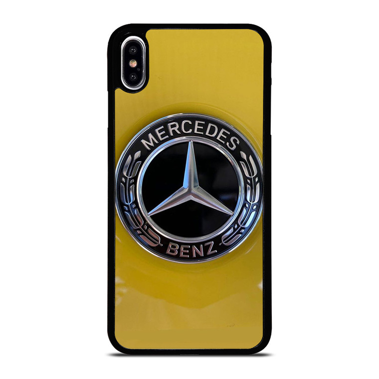 MERCEDES BENZ CAR LOGO YELLOW ICON iPhone XS Max Case Cover
