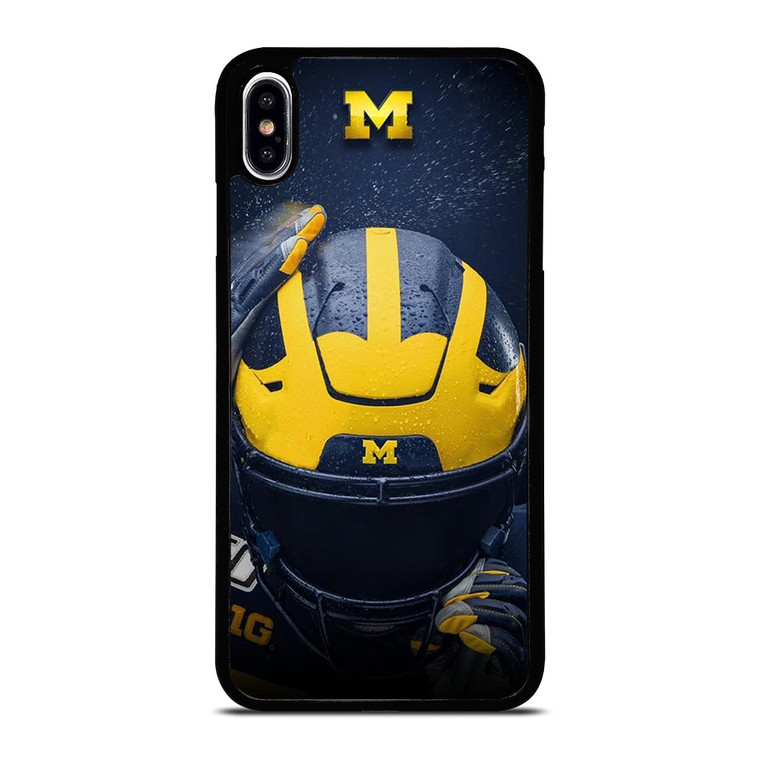 MICHIGAN WOLVERINES HELMET COLLEGE FOOTBALL TEAM iPhone XS Max Case Cover