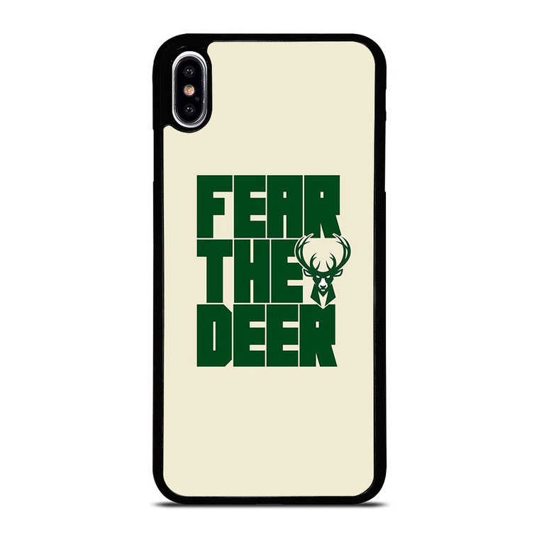 MILWAUKEE BUCKS LOGO BASKETBALL FEAR THE DEER iPhone XS Max Case Cover