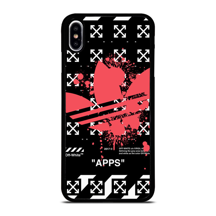 OFF WHITE X ADIDAS RED iPhone XS Max Case Cover