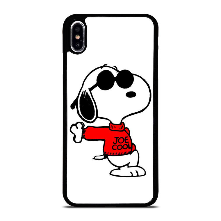 SNOOPY THE PEANUTS CHARLIE BROWN JOE COOL iPhone XS Max Case Cover