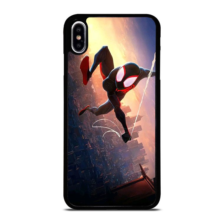 SPIDERMAN MILES MORALES ACROSS SPIDER-VERSE SWING iPhone XS Max Case Cover