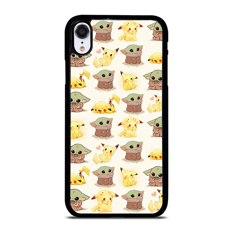 BABY YODA STAR WARS PIKACHU POKEMON iPhone XR Case Cover