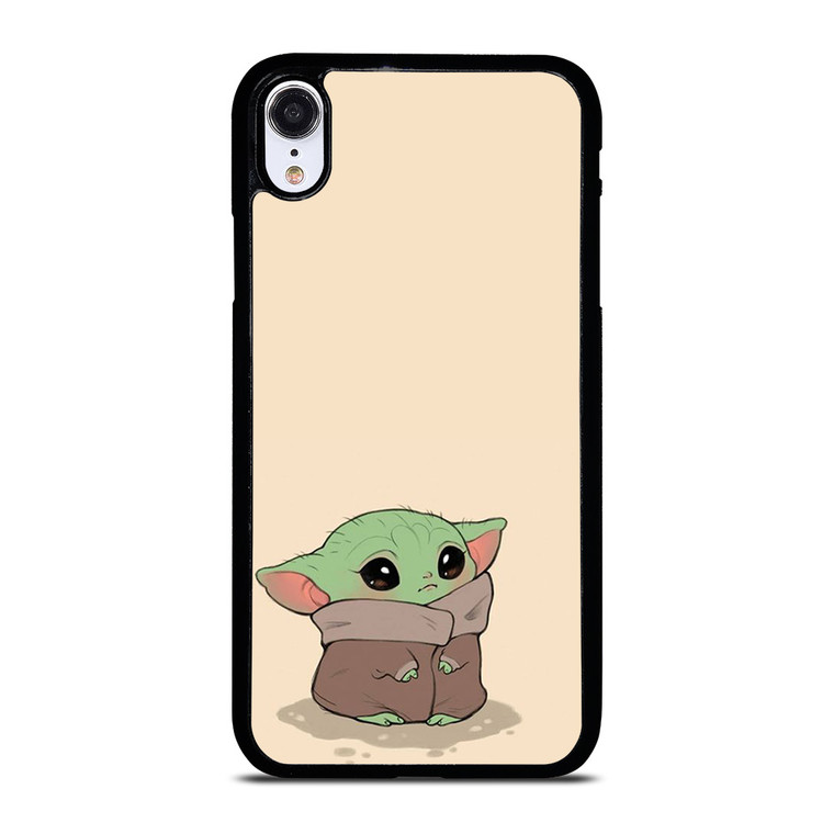 CUTE BABY YODA STAR WARS CARTOON iPhone XR Case Cover