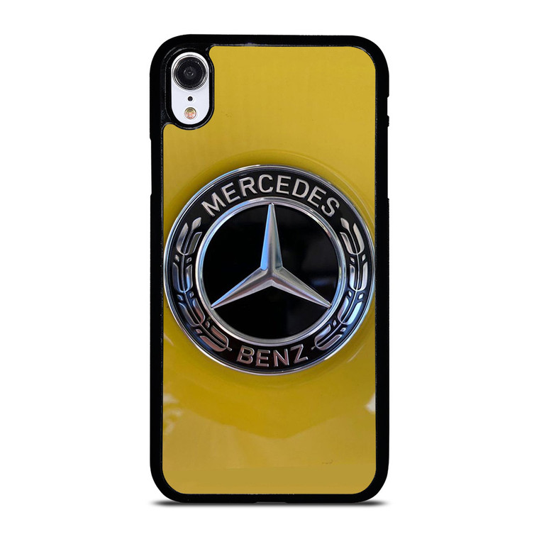 MERCEDES BENZ CAR LOGO YELLOW ICON iPhone XR Case Cover
