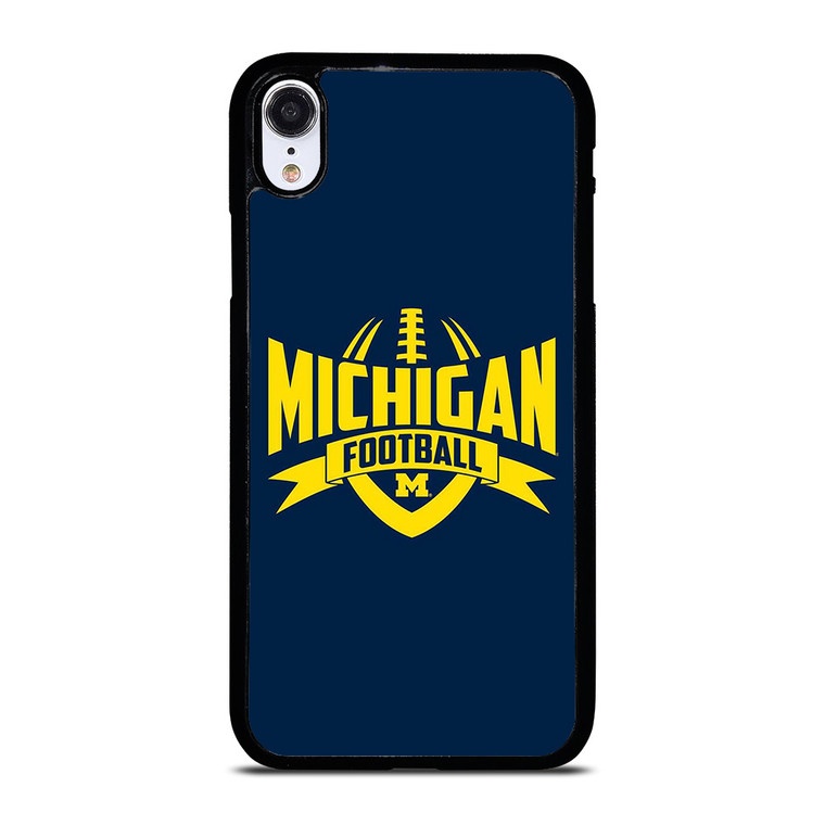 MICHIGAN WOLVERINES LOGO COLLEGE FOOTBALL TEAM iPhone XR Case Cover