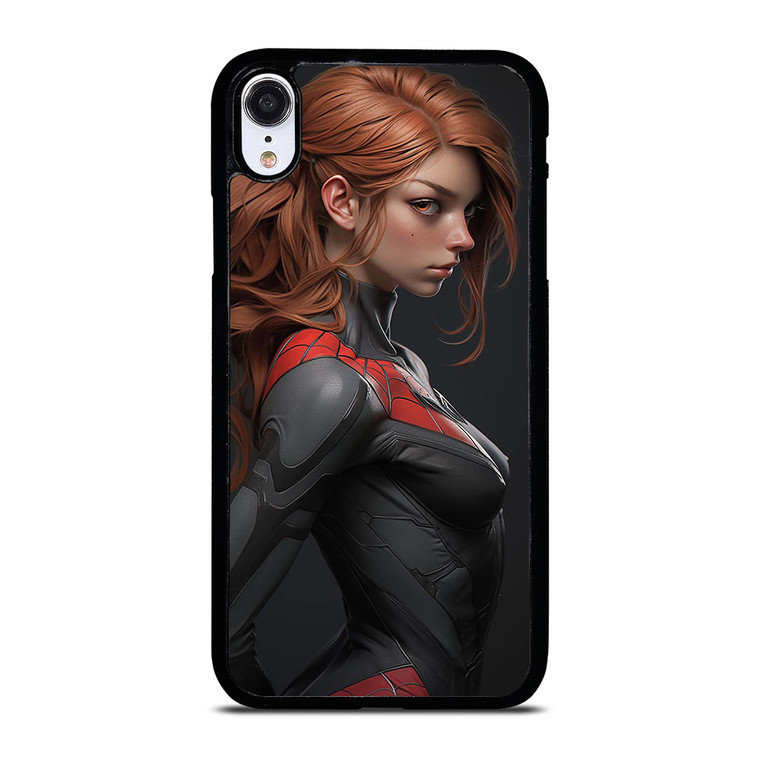 SEXY CARTOON SPIDER GIRL MARVEL COMICS iPhone XR Case Cover