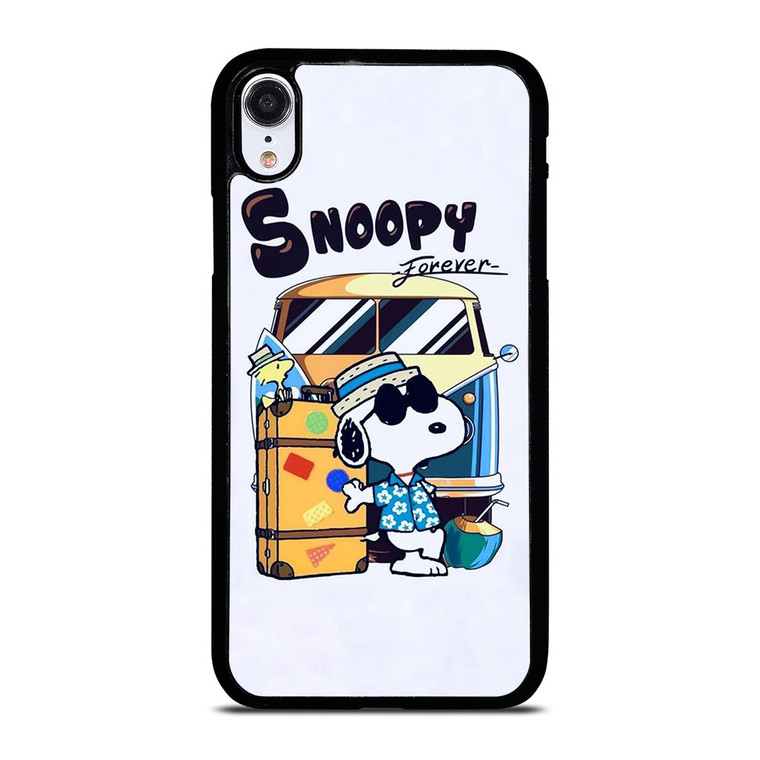 SNOOPY THE PEANUTS CHARLIE BROWN CARTOON FOREVER iPhone XR Case Cover