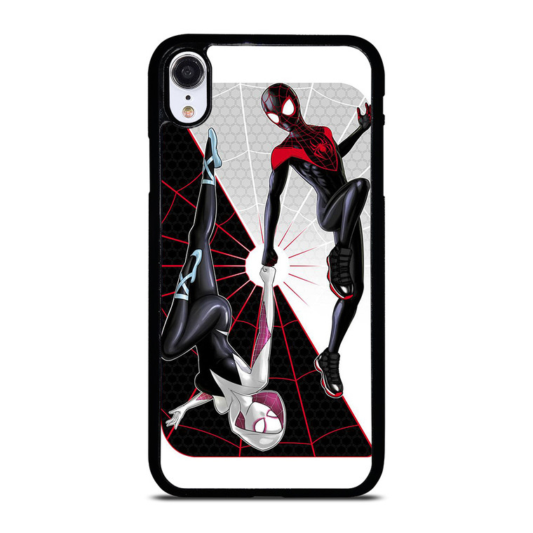 SPIDERMAN MILES MORALES SPIDER GWEN VERSE iPhone XR Case Cover