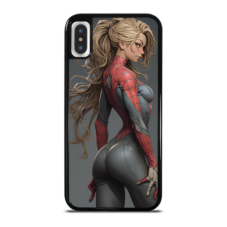 CARTOON SPIDER GIRL SEXY MARVEL COMICS iPhone X / XS Case Cover