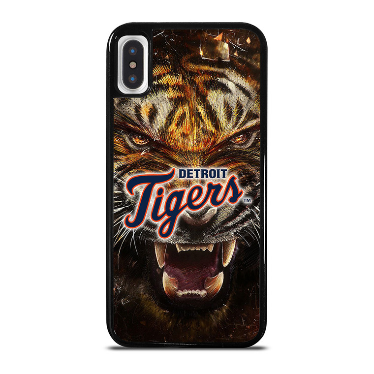 DETORIT TIGERS CLUB ICON BASEBALL TEAM MLB LOGO iPhone X / XS Case Cover