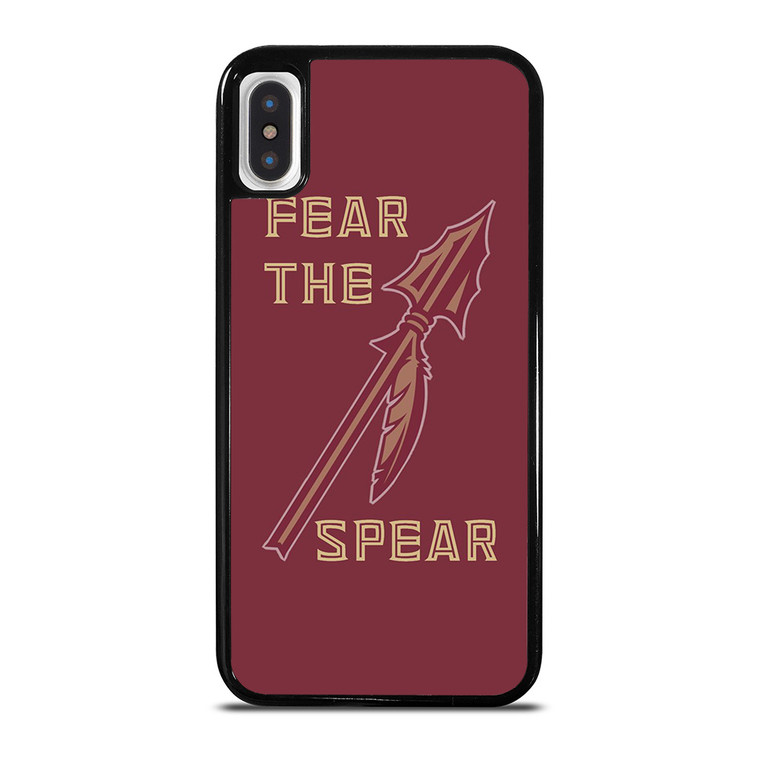 FLORIDA STATES UNIVERSITY FSU SEMINOLES LOGO FEAR THE SPEAR iPhone X / XS Case Cover