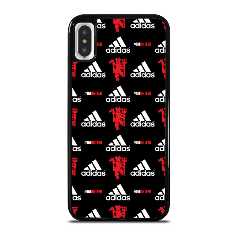 MANCHESTER UNITED ADIDAS PATTERN iPhone X / XS Case Cover