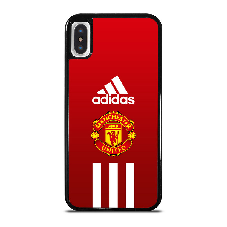 MANCHESTER UNITED FC ADIDAS STRIPES iPhone X / XS Case Cover