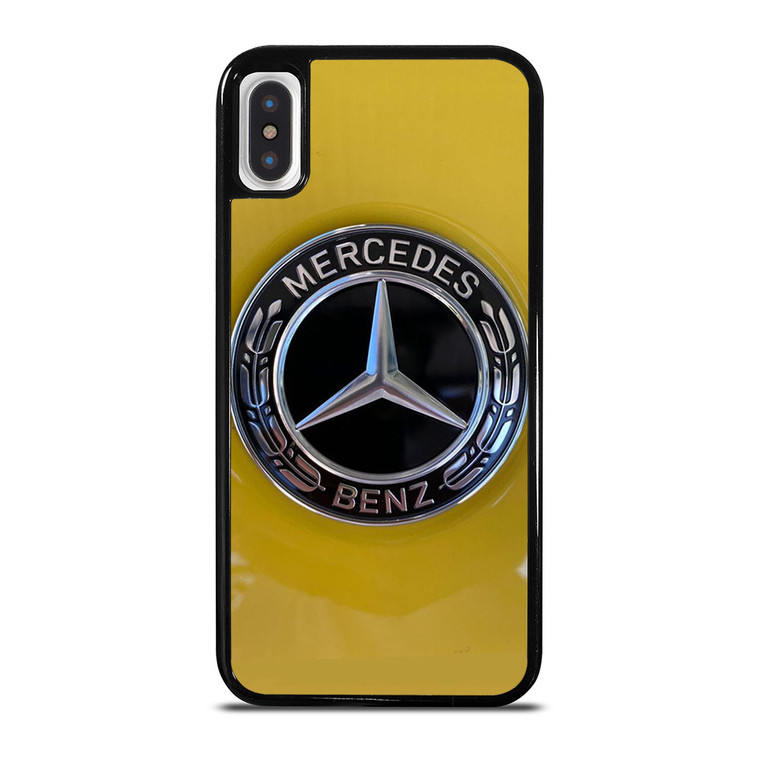 MERCEDES BENZ CAR LOGO YELLOW ICON iPhone X / XS Case Cover