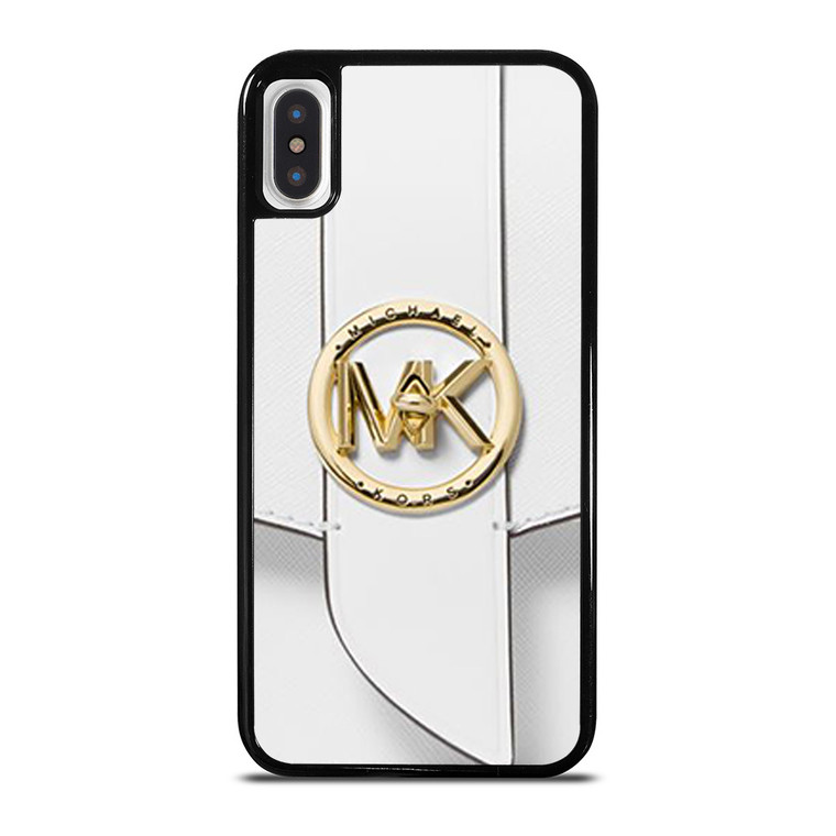 MICHAEL KORS LOGO MK WHITE HAND BAG EMBLEM iPhone X / XS Case Cover