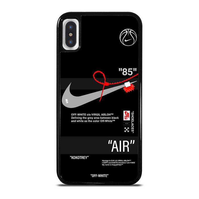 NIKE AIR JORDAN OFF WHITE SHOE LOGO iPhone X / XS Case Cover