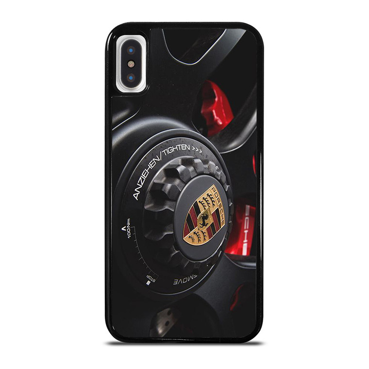 PORSCHE CAR LOGO WHEEL ICON iPhone X / XS Case Cover